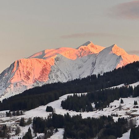 Chalet à Megève-Vauvray - Appartements tout confort, vue Mont Blanc Demi-Quartier Esterno foto
