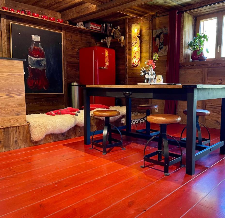 Chalet à Megève-Vauvray - Appartements tout confort, vue Mont Blanc Demi-Quartier Esterno foto