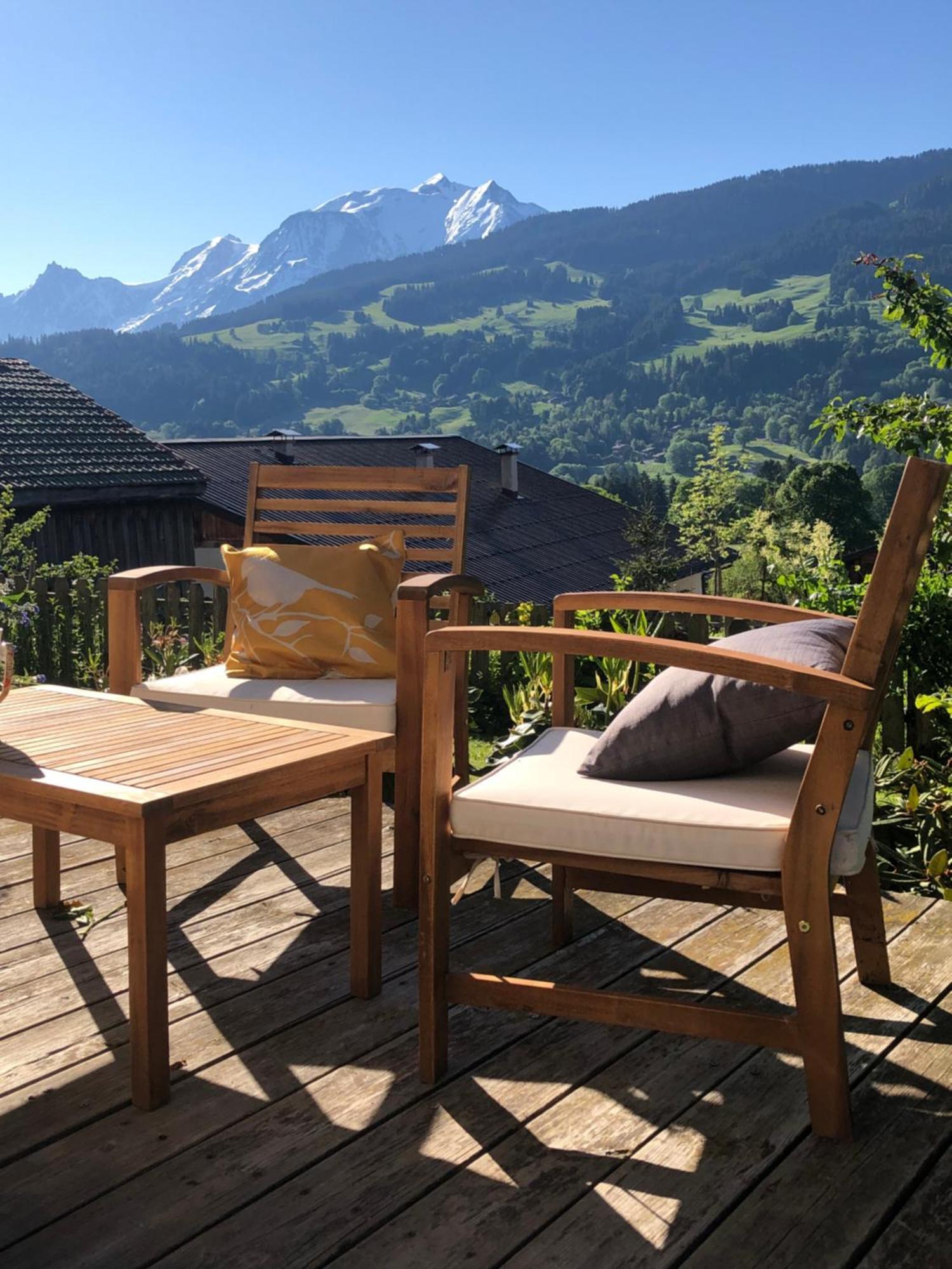 Chalet à Megève-Vauvray - Appartements tout confort, vue Mont Blanc Demi-Quartier Esterno foto