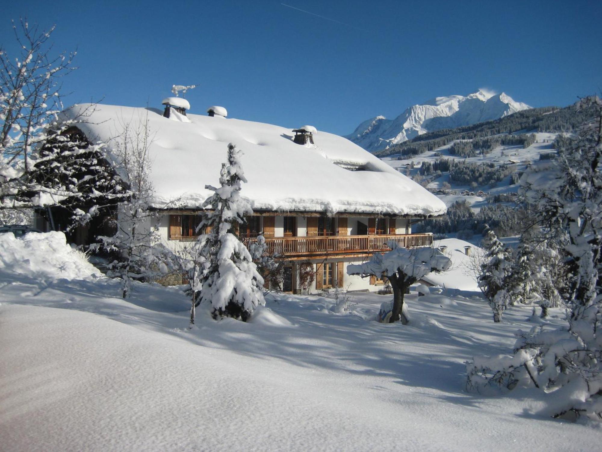 Chalet à Megève-Vauvray - Appartements tout confort, vue Mont Blanc Demi-Quartier Esterno foto